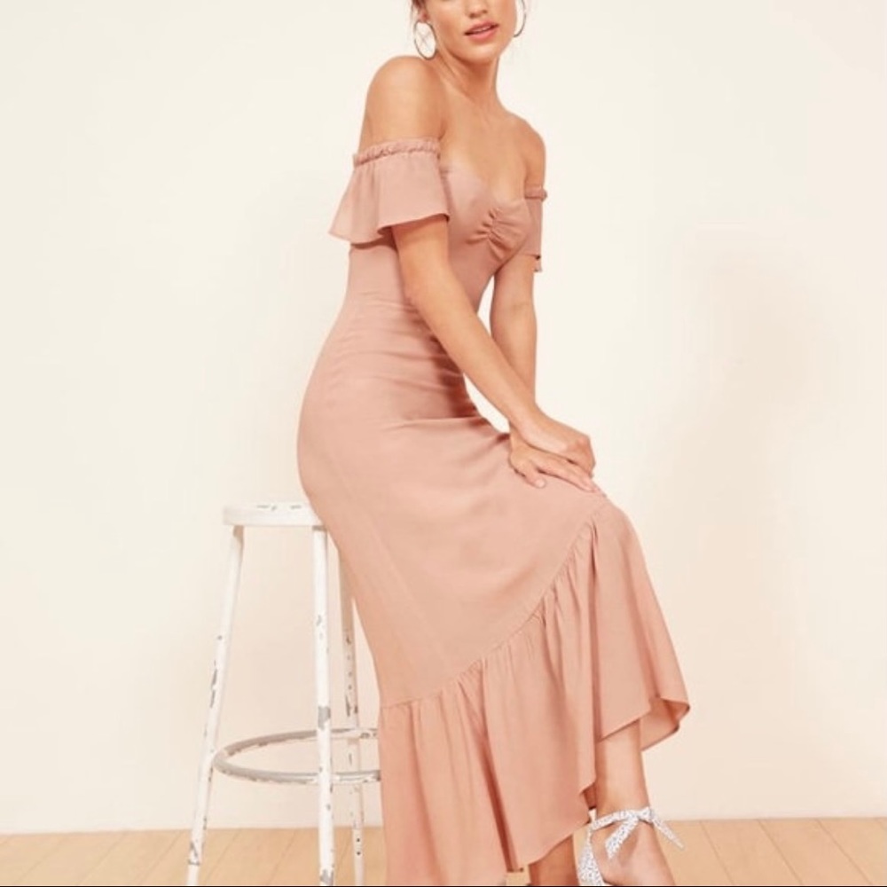 Reformation Butterfly Dress in Blush